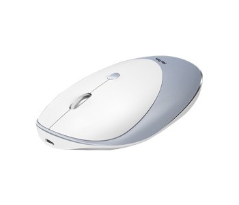 Meetion MT-R600 Slim Rechargeable Silent Wireless Mouse (Black & Gray)
