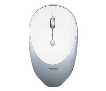Meetion MT-R600 Slim Rechargeable Silent Wireless Mouse (Black & Gray)