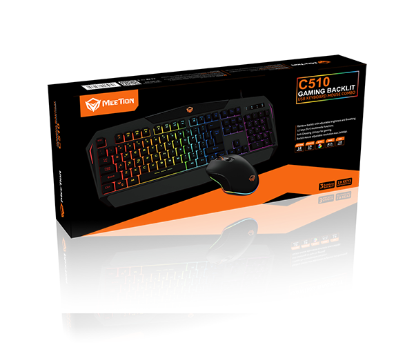 Meetion MT-C510 2 in 1 Backlit Gaming Combo