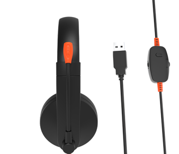 Meetion MT-HP003U Bluetooth USB Wired Office Telephone Headset Black