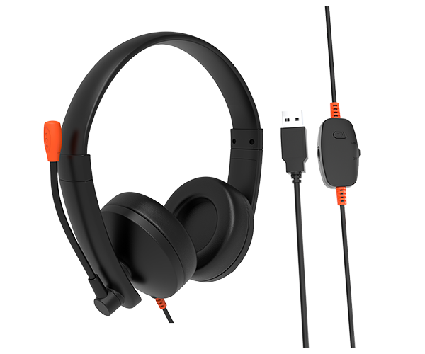 Meetion MT-HP003U Bluetooth USB Wired Office Telephone Headset Black