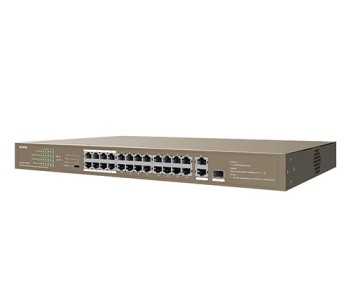Tenda TEF1126P-24-250W 24FE+2GE/1SFP Rackmount Switch With 24-Port PoE