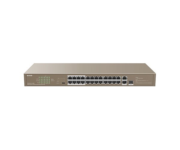 Tenda TEF1126P-24-250W 24FE+2GE/1SFP Rackmount Switch With 24-Port PoE