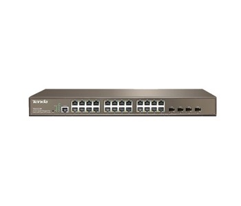 Tenda TEG3224P 24-Port 10/100/1000 Mbps + 4 Shared SFP PoE Managed Switch