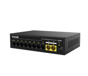 Tenda S110PC 10-Port 100M Unmanaged PoE Switch