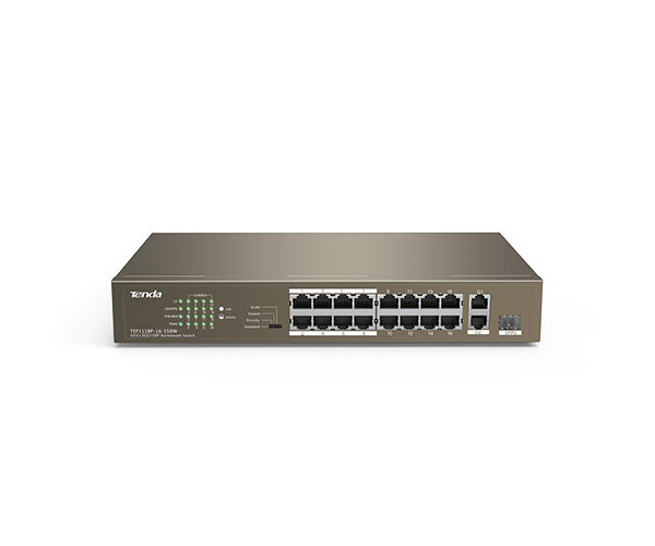 Tenda TEF1118P-16-150W 16 10/100Mbps PoE +1 Gigabit/SFP Slots Switch