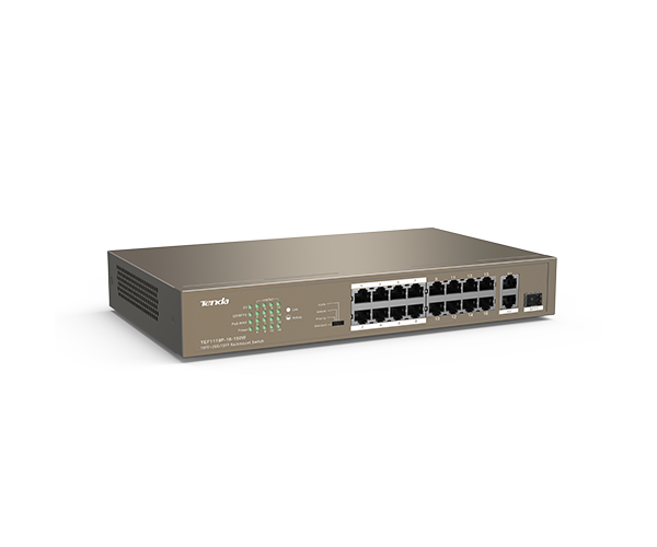 Tenda TEF1118P-16-150W 16 10/100Mbps PoE +1 Gigabit/SFP Slots Switch