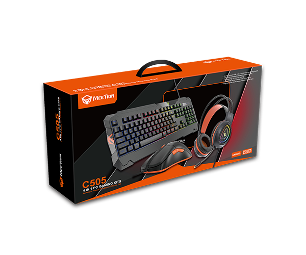 MeeTion MT-C505 Keyboard Mouse Headset Gaming Combo with Mouse Pad
