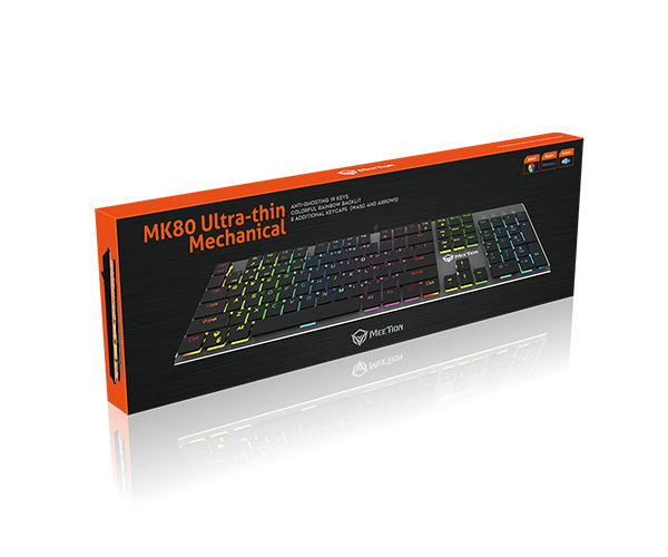 MEETION MK80 Ultra-Thin Mechanical Keyboard