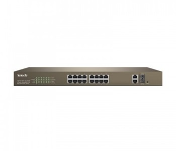 Tenda TEF1218P 16-Port 10/100Mbps + 2 Gigabit Smart PoE Switch